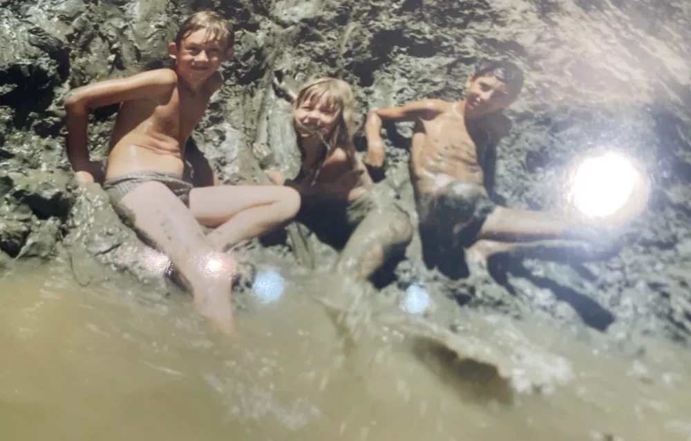 A childhood afternoon by the water in Russia